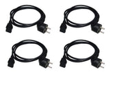 4x C13 IEC Shucko Europäisches Wasserkocher-Stromkabel (1,8 m)